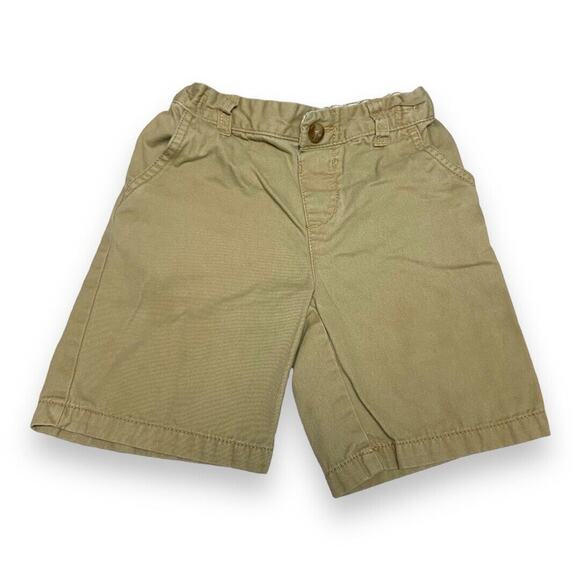 Children's Place Boys Shorts Sz 4T Khaki Tan Solid Adjustable Waist Four Pockets - Picture 1 of 6